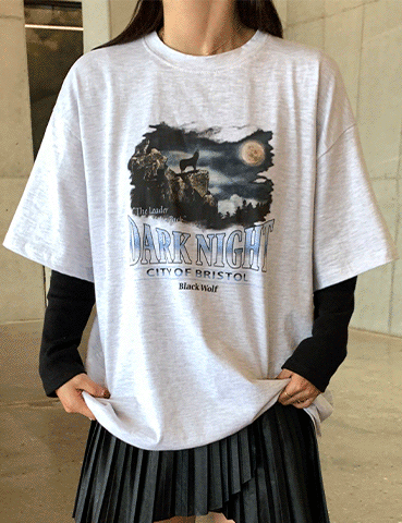 하울링 루즈핏 반팔 티셔츠(2color)